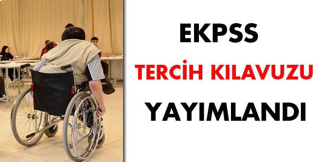 EKPSS tercih kılavuzu yayımlandı