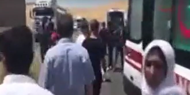 Şanlıurfa'da otobüs yangını, çok sayıda yaralı var