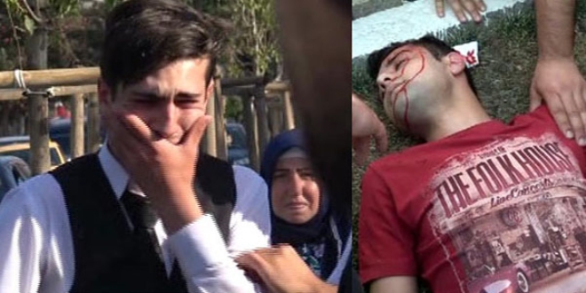 Çarpmamak için refüje çıktı, kırdığı ağaç yayayı yaraladı