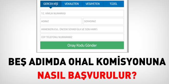 Be admda OHAL komisyonuna nasl bavurulur?