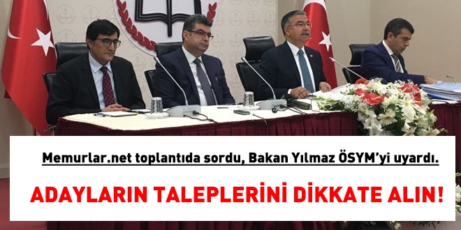 Bakan'dan ÖSYM'ye KPSS tercihleri uyarısı: Adayların taleplerini dikkate alın