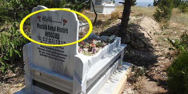 Mezar taşı kriz çıkardı