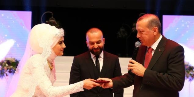 Cumhurbakan Recep Tayyip Erdoan, nikah ahidi oldu
