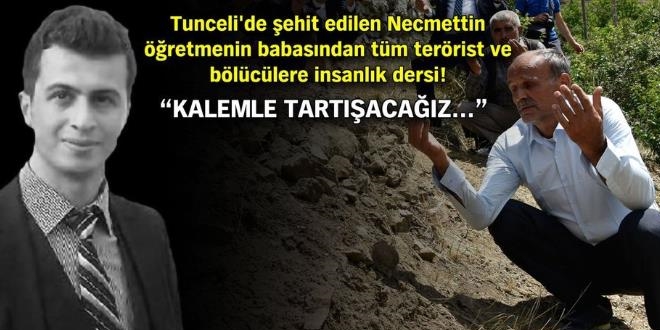 Şehit öğretmen Necmettin Yılmaz'ın babası Hamit Yılmaz konuştu