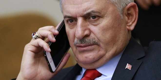 Başbakan Yıldırım'dan taziye telefonu