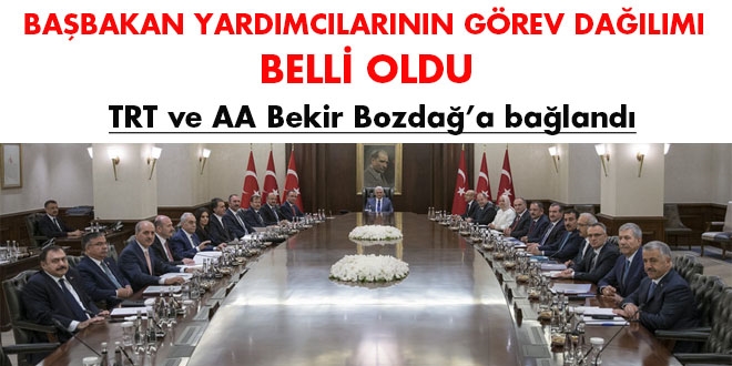 Başbakan Yardımcılarının görev dağılımı belli oldu