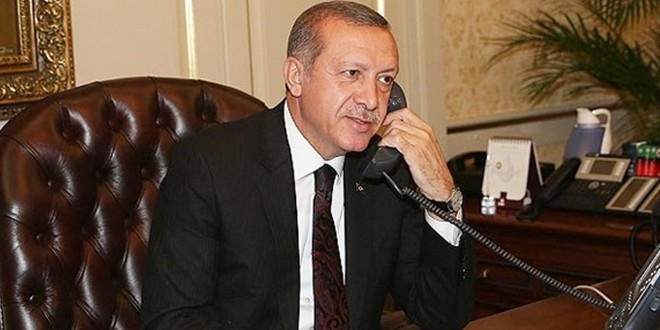 Erdoğan, Ürdün Kralı 2. Abdullah'la telefonda görüştü