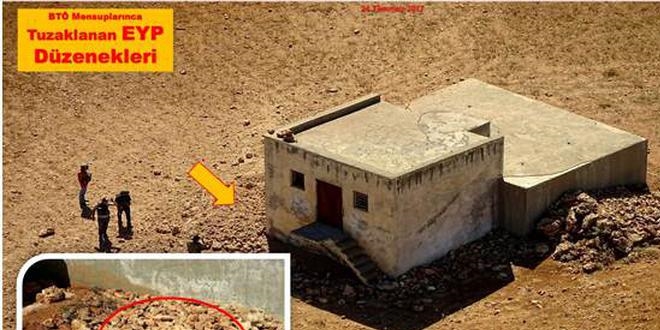 Gizlenen iki adet el yapımı bomba güvenlik güçlerince patlatıldı
