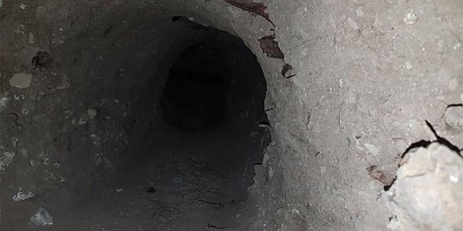 PKK'lıların Mardin'den Suriye'ye kazdığı tünel!