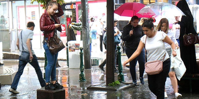 Eski�ehir'de sa�anak etkili oldu