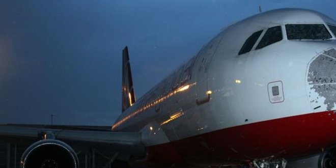 Doludan zarar g�ren Atlasglobal u�a��nda korku dolu anlar