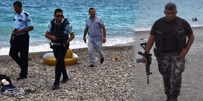 Antalya'da hareketli dakikalar... �zel harekat sahile indi