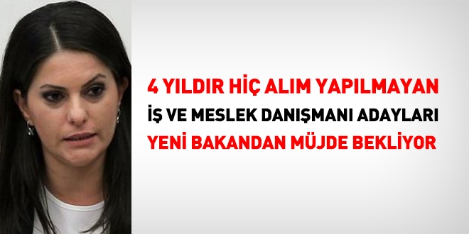 İş ve Meslek Danışmanları 4 yıldır alım bekliyor