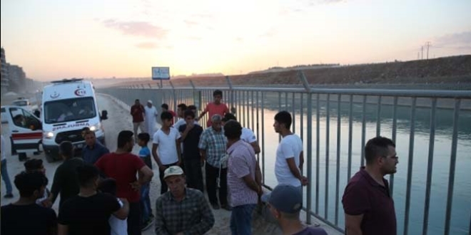 Şanlıurfa'da sulama kanalına giren Suriyeli kayboldu