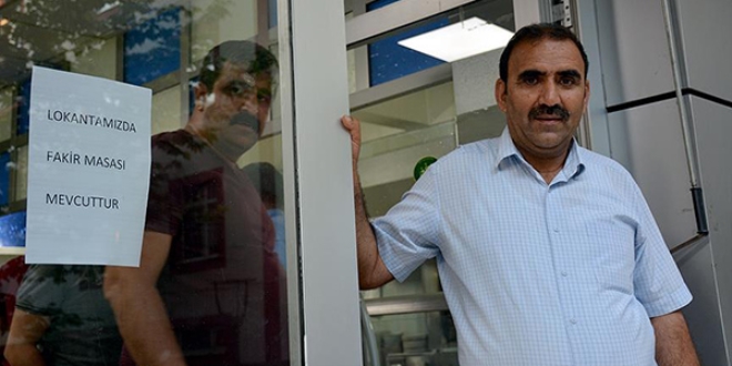 Lokantalar�nda ihtiya� sahiplerinden �cret al�nmayan il�e