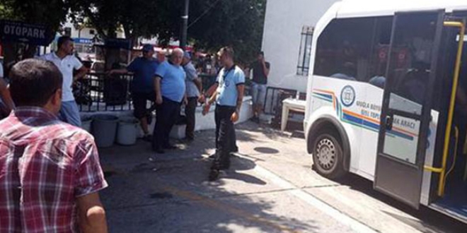 Bodrum otogar�nda b�y�k panik!