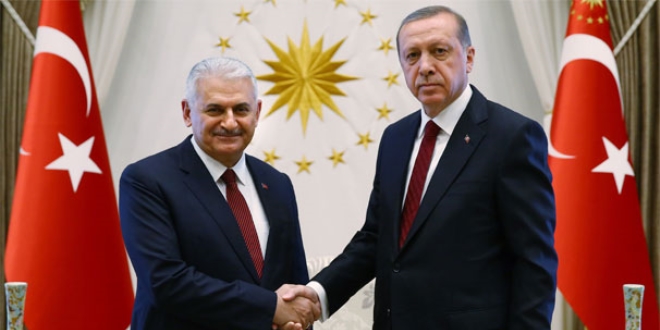 Erdoğan ile Yıldırım görüşmesi sona erdi