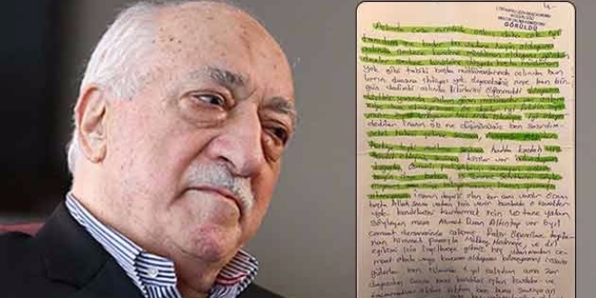 Cezaevinde FETÖ mektubu