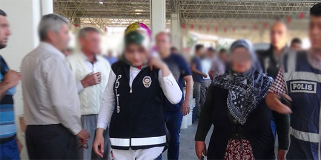 Üzerine hat alınan pazarcı kadın serbest bırakıldı