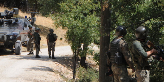 Tunceli'de PKK'llarn bulunduu blge ate altna alnd