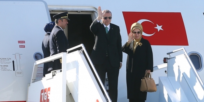 Cumhurbaşkanı Erdoğan Antalya'ya hareket etti