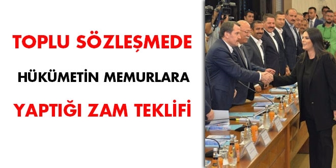 Hükümet memura yüzde 3+3 zam önerdi