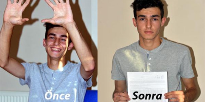 Önce sevinç, sonra hüzün yaşadı