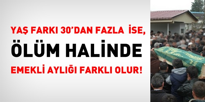 Ya fark 30'dan fazla ise emekli ayl nasl denir?