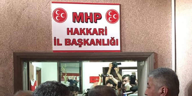 Hakkari'de MHP �l Ba�kanl��� a��ld�