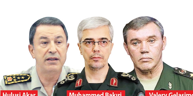 Komutanlar �dlib i�in Ankara yolunda