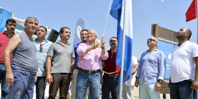 Mersin Kızkalesi plajına 'Mavi Bayrak'