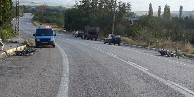 Tokat'ta iki motosiklet çarpıştı: 1 ölü, 1 yaralı