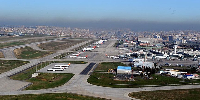 Atatrk Havaliman'nda dn 202 bin yolcu hizmet ald