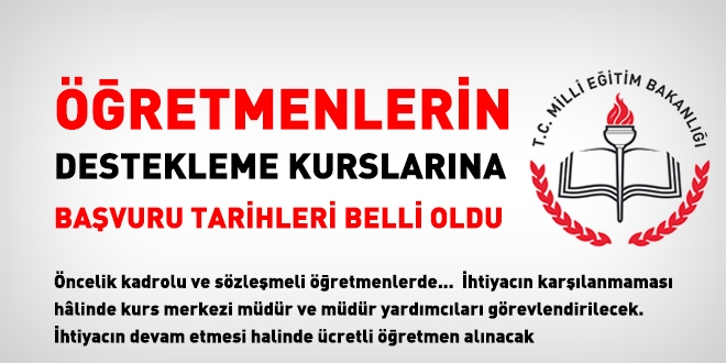 2017-2018 Öğretim Yılı Destekleme ve Yetiştirme Kursları E-Kılavuzu yayımlandı