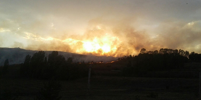 Kars'ta askeri k��la'da yang�n meydana geldi