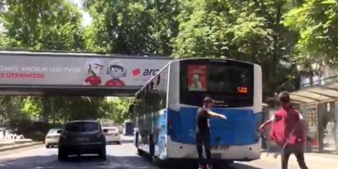 Ankara'da Patenli gençlerin trafikteki tehlikeli yolculuğu