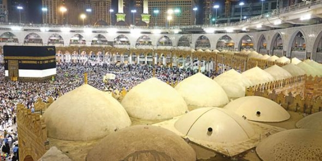 Kabe'nin çevresindeki Osmanlı revaklarının % 95'i tamam