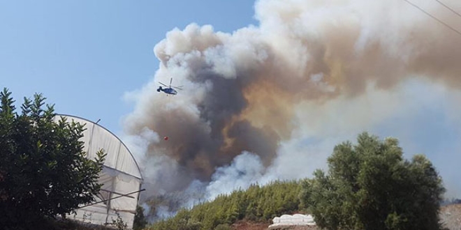 Turizm kentinde orman yang�n�