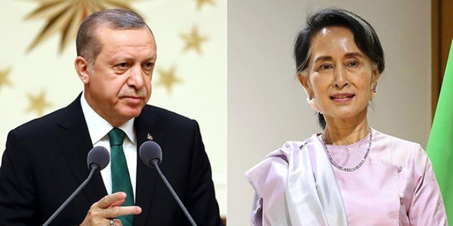 Erdoğan Myanmar lideriyle telefonda görüştü