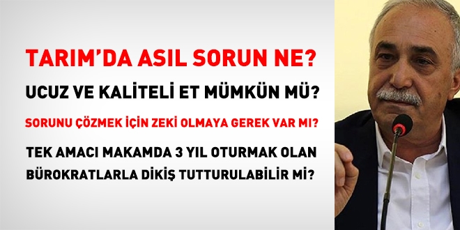 Tarım'da temel olarak sistem sorunumuz var!