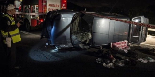 Ankara'da trafik kazas: 2 yaral