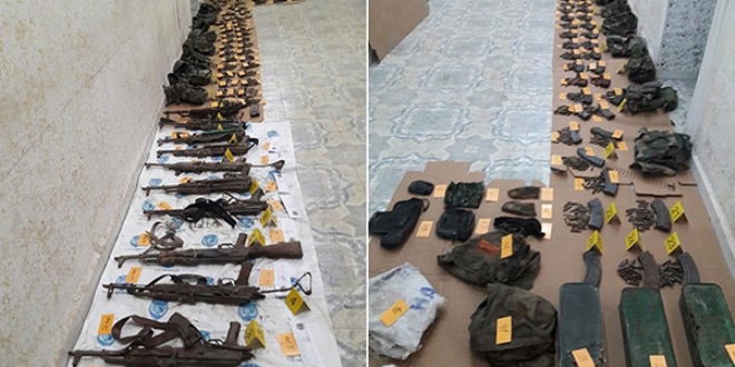 Nusaybin'de çok sayıda silah ve mühimmat bulundu
