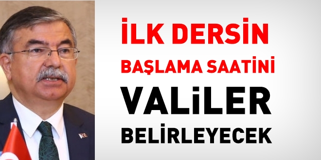 Bakandan, okula başlama saatlerine yönelik açıklama