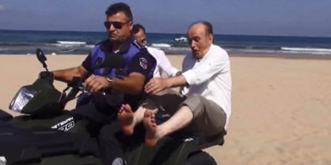 Kadir Topbaş'ın Şile'de zor anları!