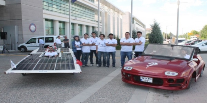 KTO Karatay niversitesi rencileri elektrikli yerli otomobil retti