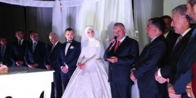 Başbakan Yıldırım 15 Temmuz gazisinin nikah şahidi oldu