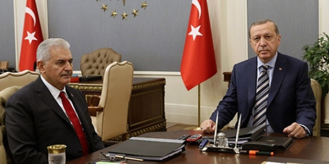 Erdoğan'ın Yıldırım'ı kabulü sona erdi