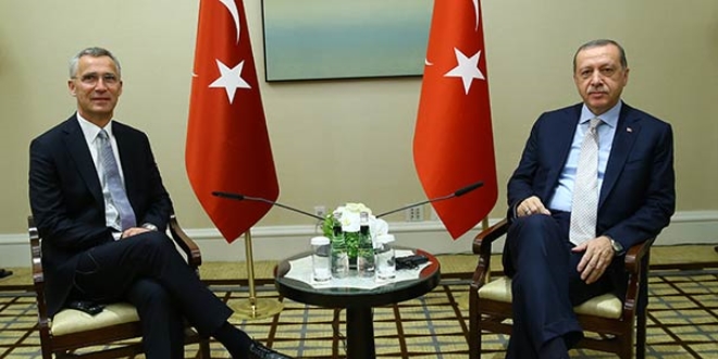 Erdoğan, Stoltenberg'i kabul etti