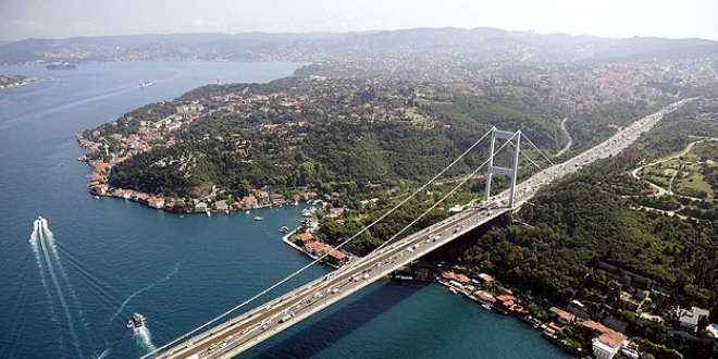 Fatih Sultan Mehmet Köprüsü'nde çalışma