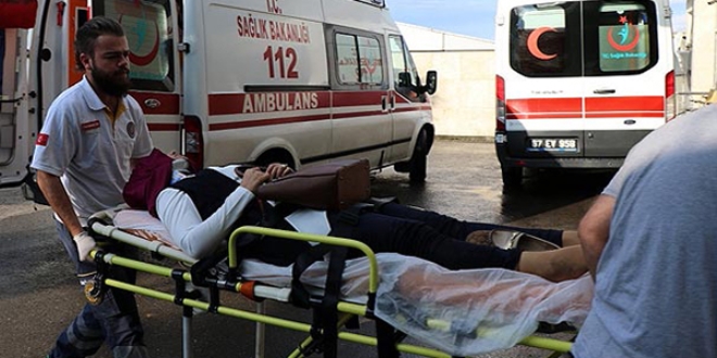 Okula giden öğretmene çarpıp kaçtı